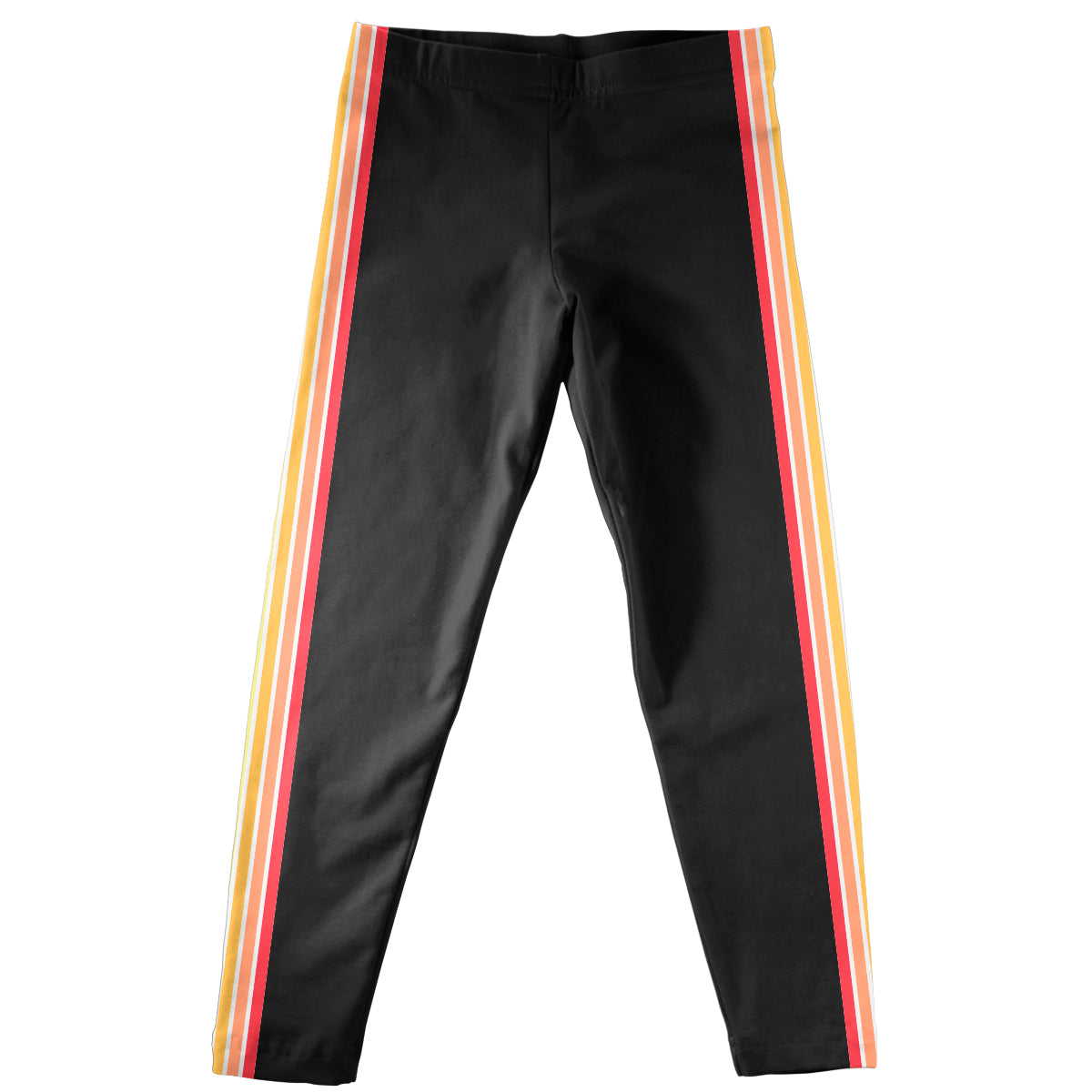 Black Leggings with Colored Side