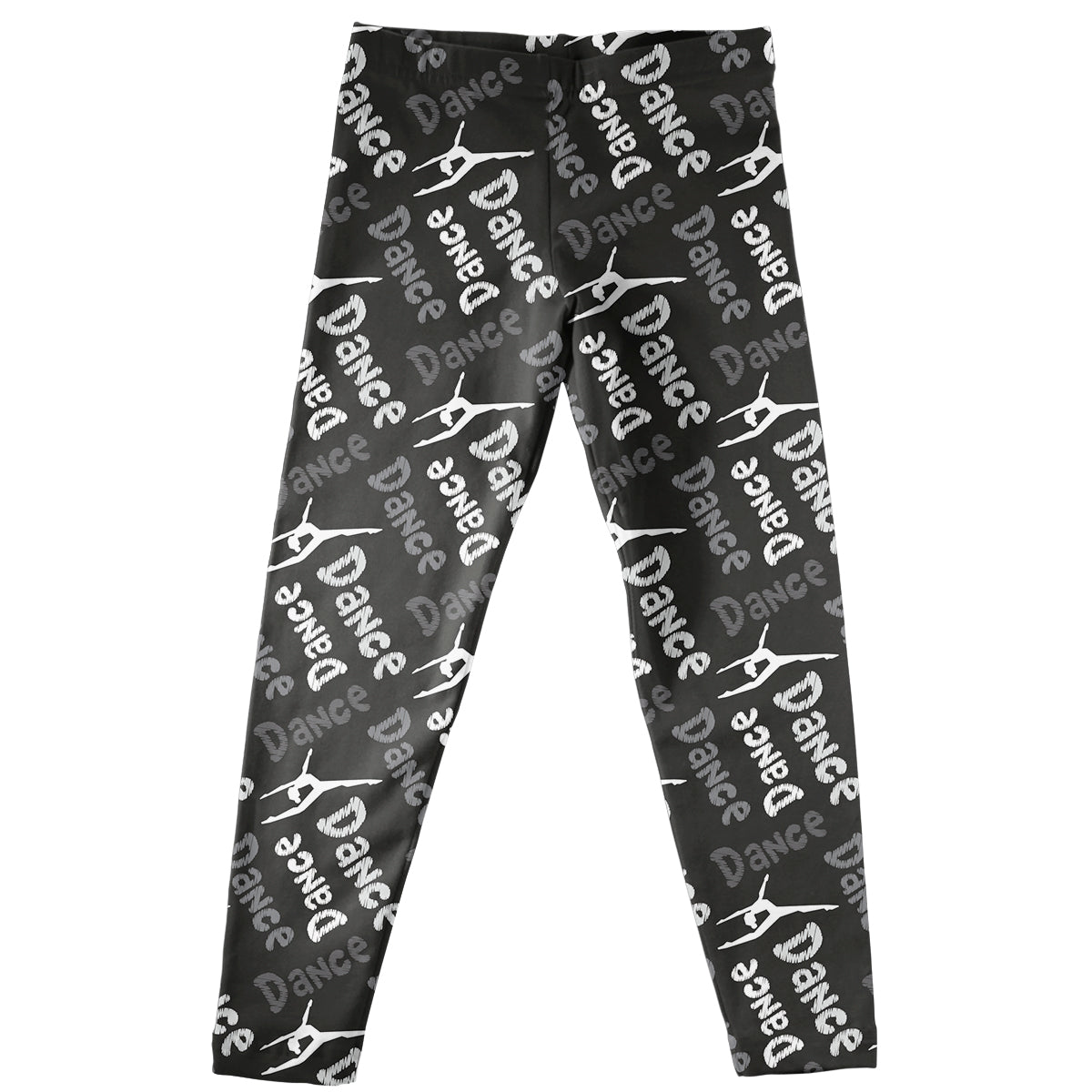 Dance Text Black Leggings