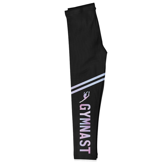 Gymnast Silhouette Black Leggings
