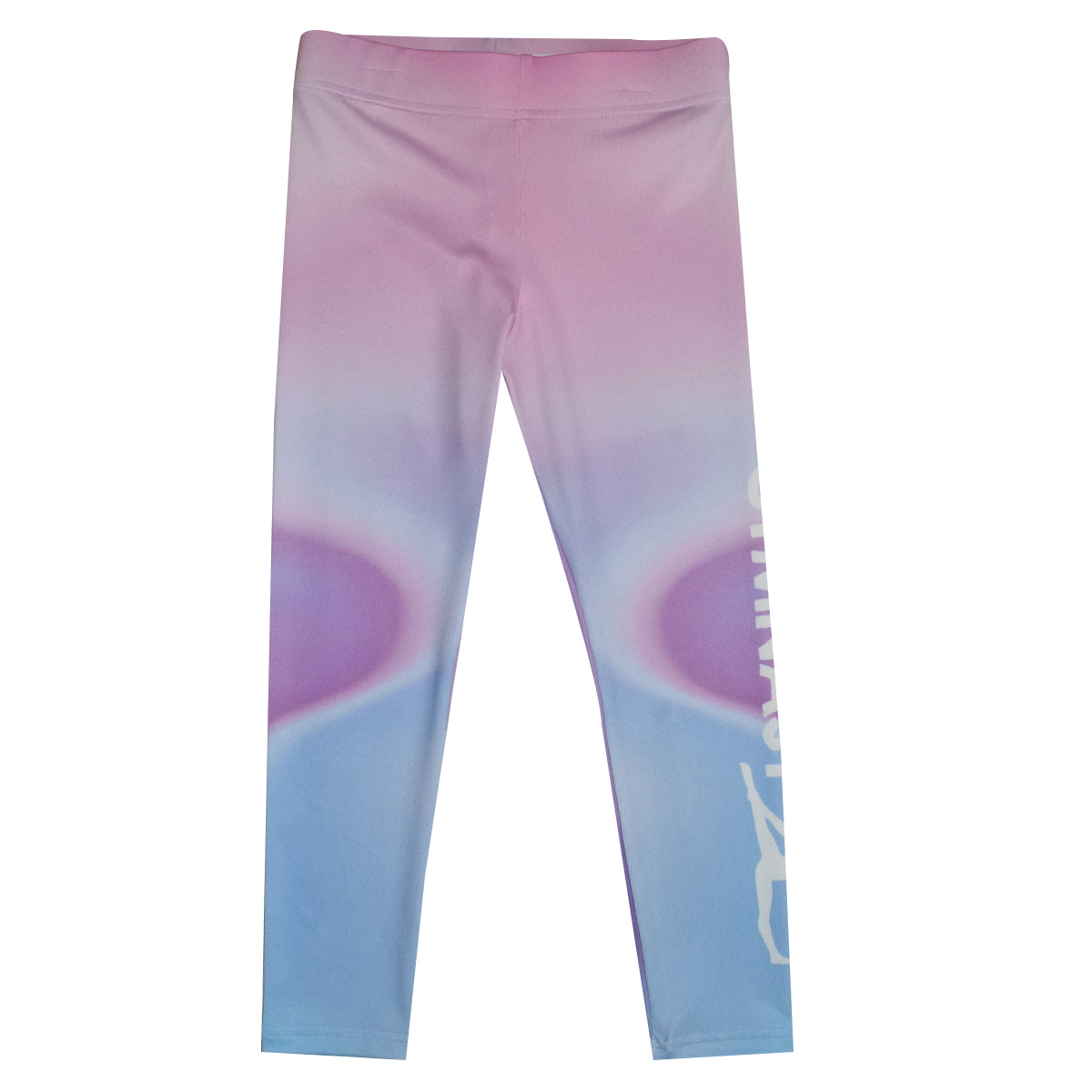 Watercolor Gymnast Silhouette Leggings