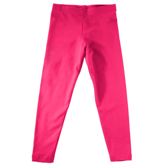 Hot Pink Solid Leggings
