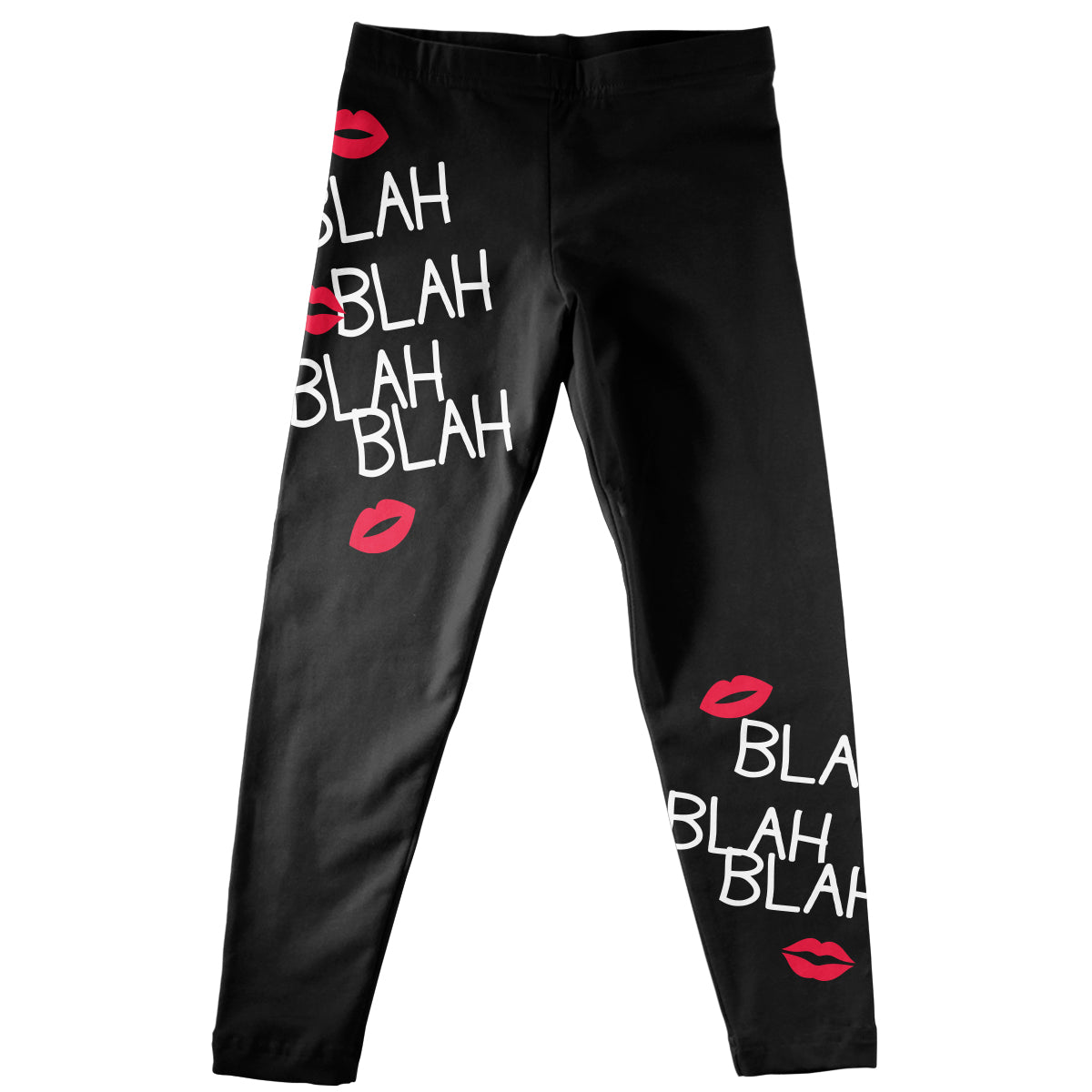Lips Black Leggings