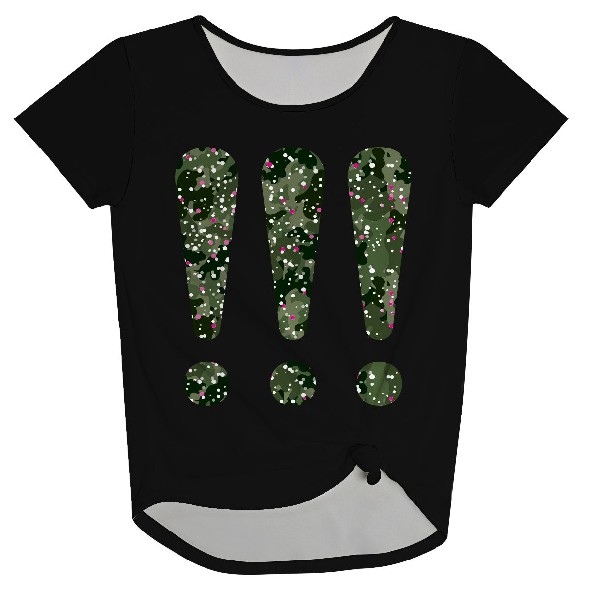 Camo! Knot Top