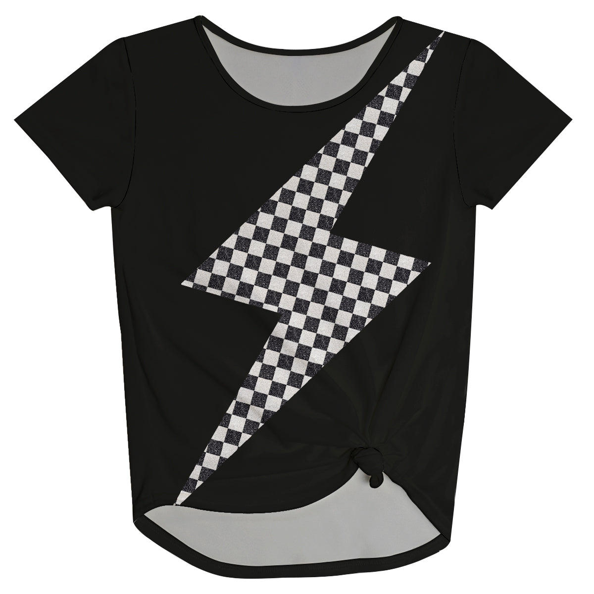 Thunderstruck Short Sleeve Knot Top