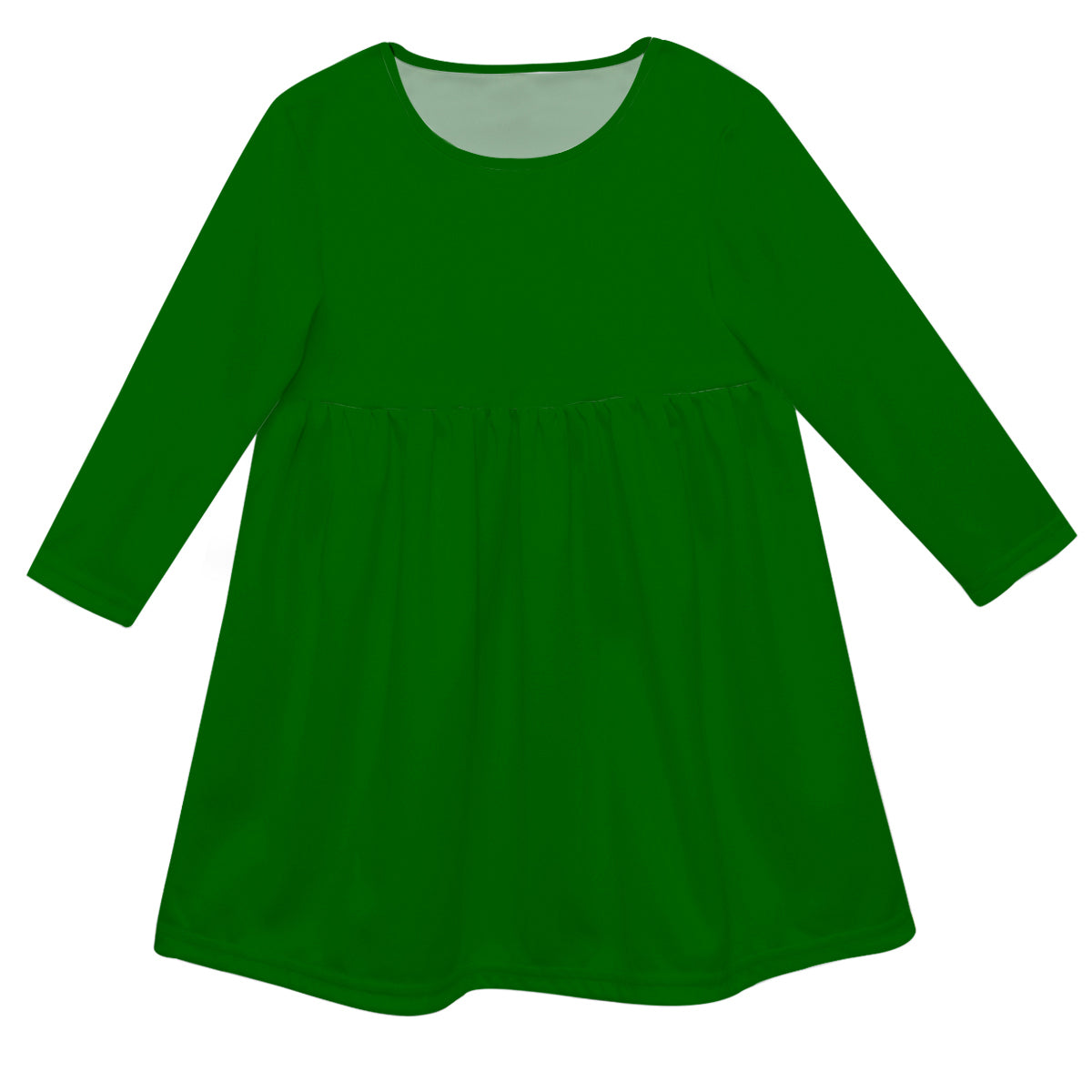 Girls green and white dress with monogram - Wimziy&Co.
