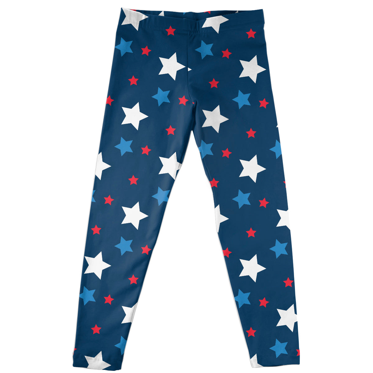 American Stars Print Navy Red and White Leggings