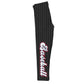 Baseball Black and White Stripes Leggings