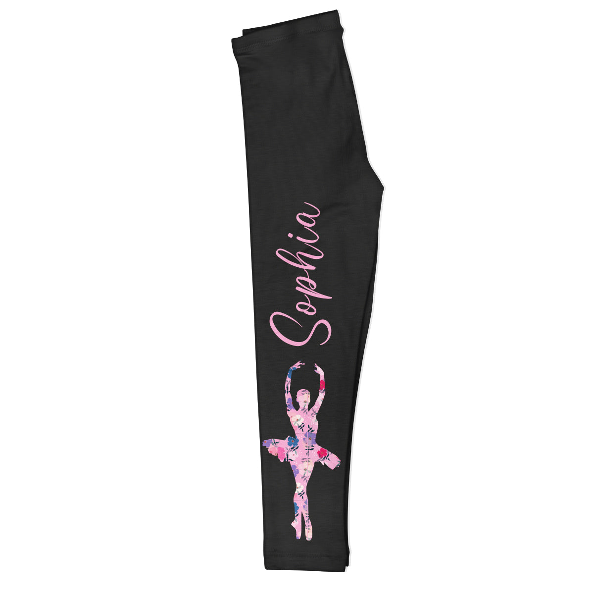 Ballet Personalized Name Black Leggings