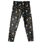 Bees And Name Print Black Leggings