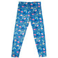 Butterflies and Floral Print Royal Leggings