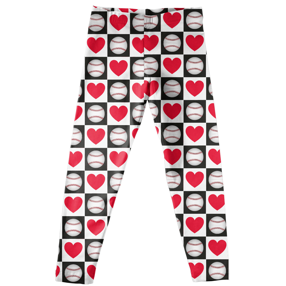 Balls and Hearts White Leggings
