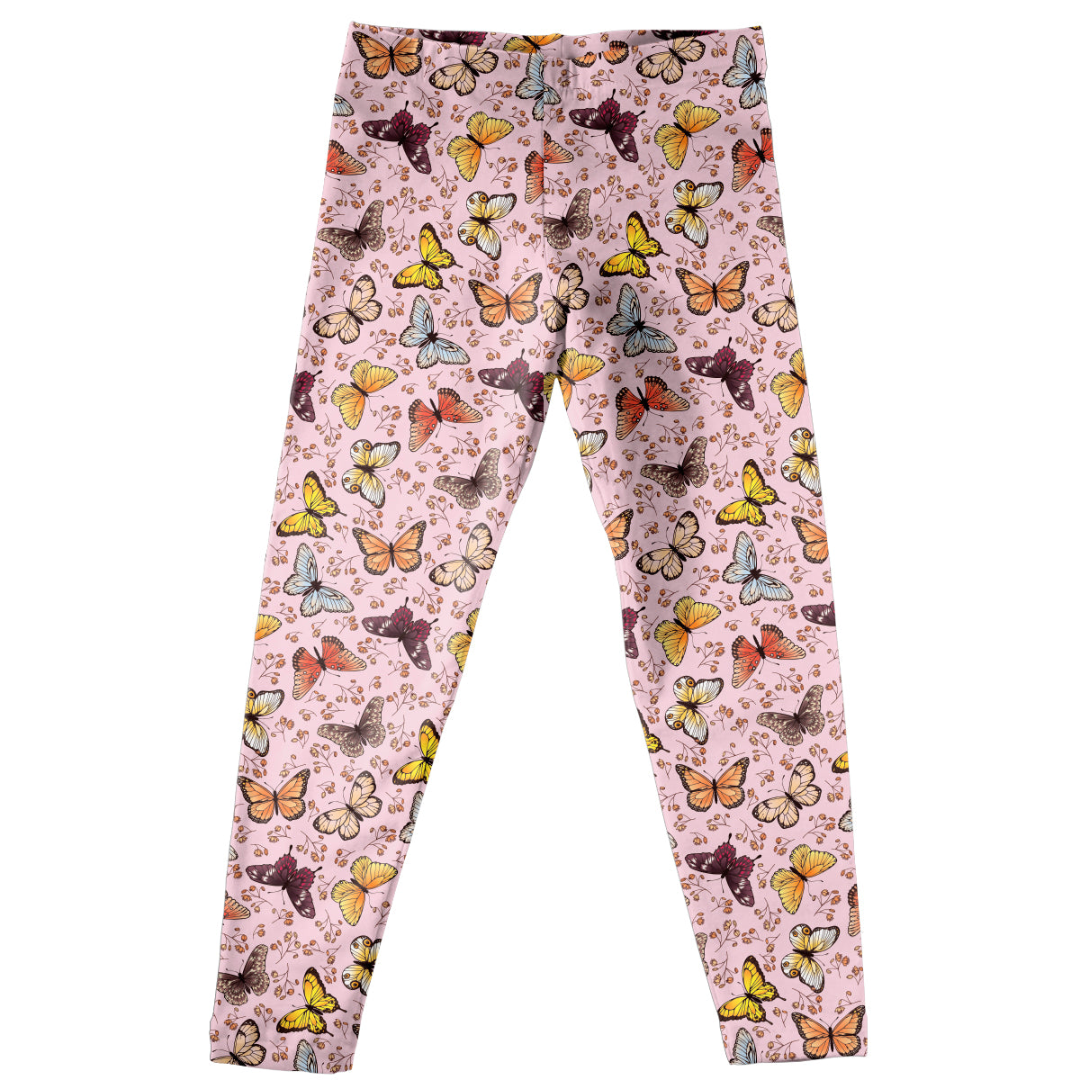 Butterflies Prints Pink Leggings