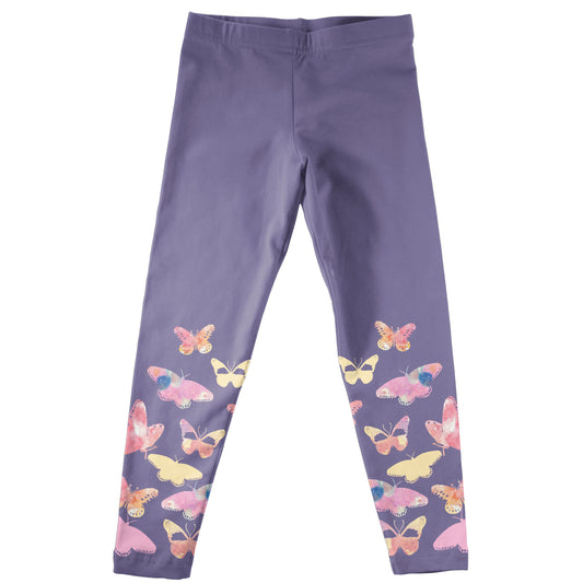 Butterflies Purple Leggings