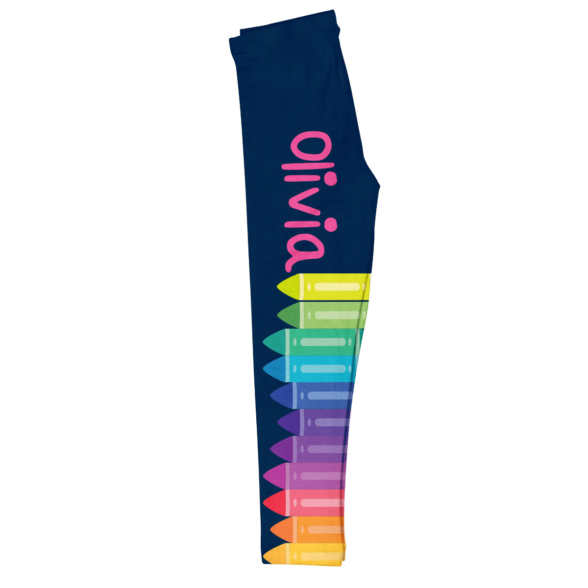 Crayons Name Girl Leggings - Wimziy&Co.
