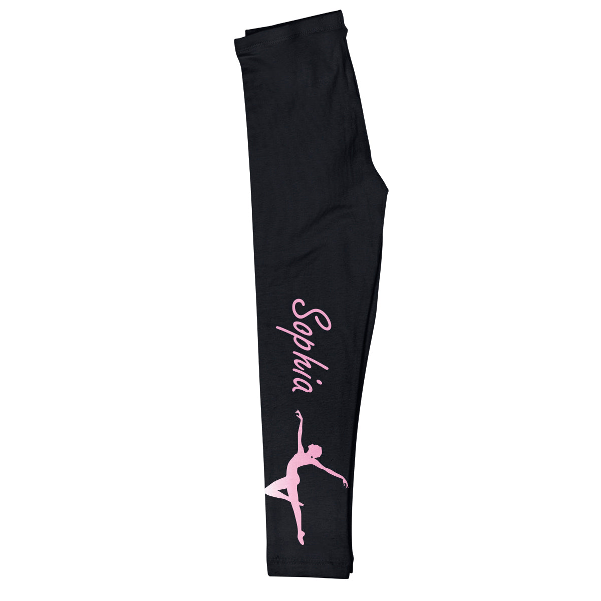 Dance Silhouette Name Black Leggings - Wimziy&Co.