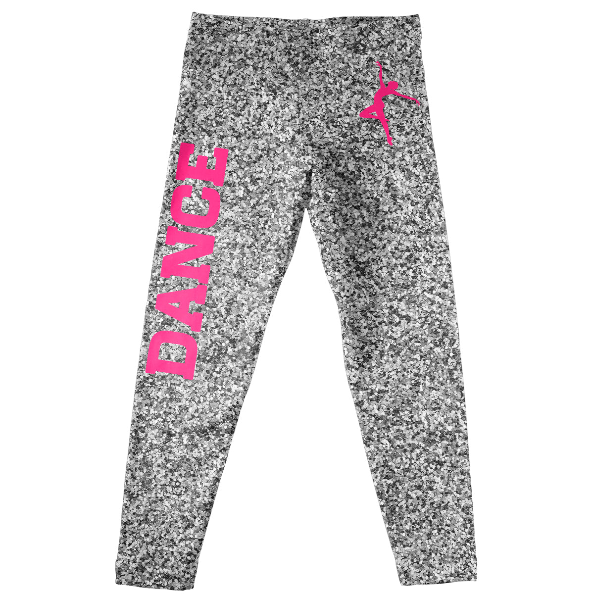 Glitter Dancer Silhouette Girl Leggings - Wimziy&Co.