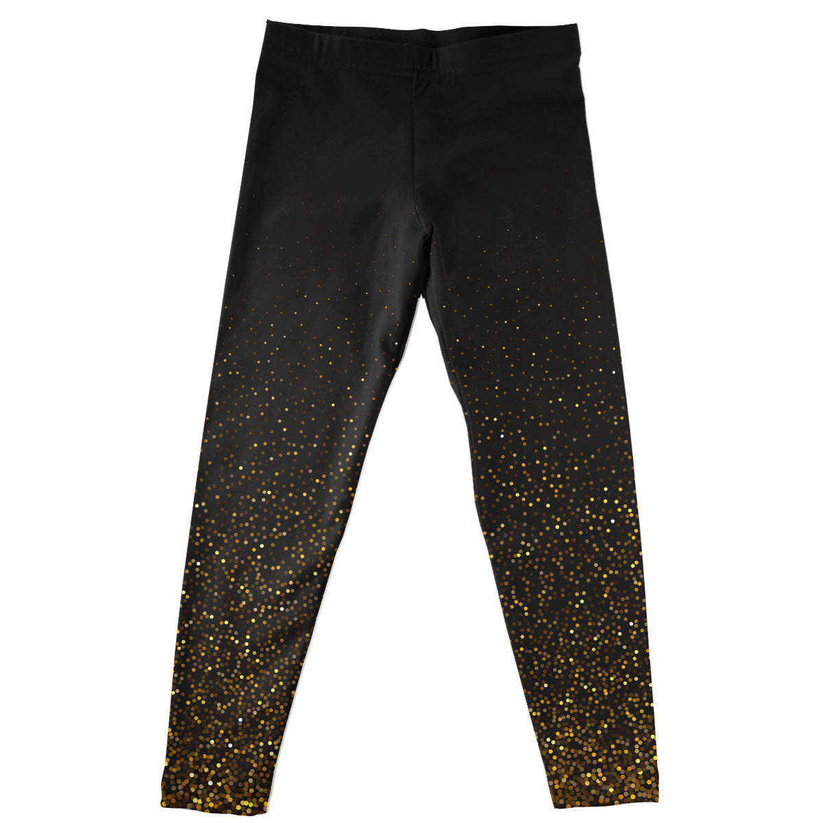Glitter Black and Gold Leggings