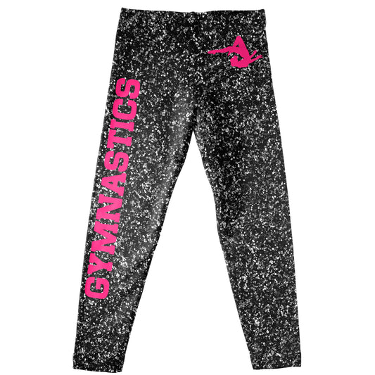 Gymnastics Black Glitter Leggings