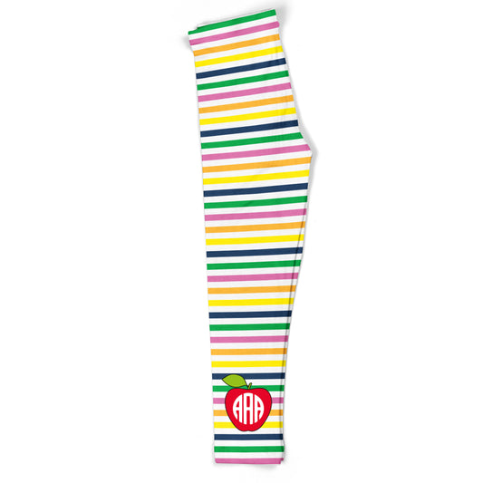 Monogram Apple White Leggings