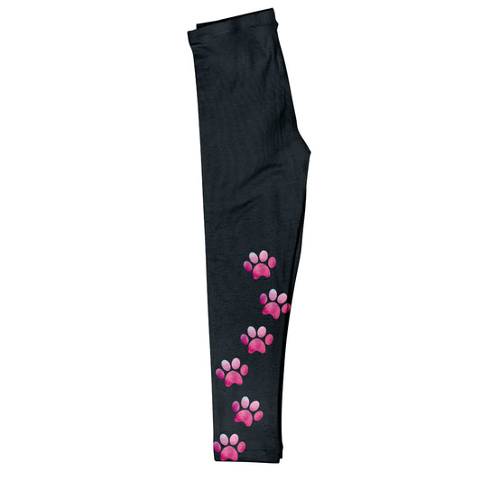 Paws Black Leggings