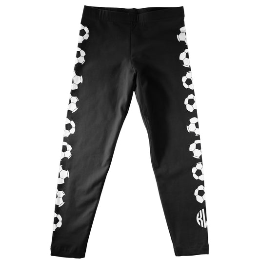 Soccer Ball Black and White Leggings