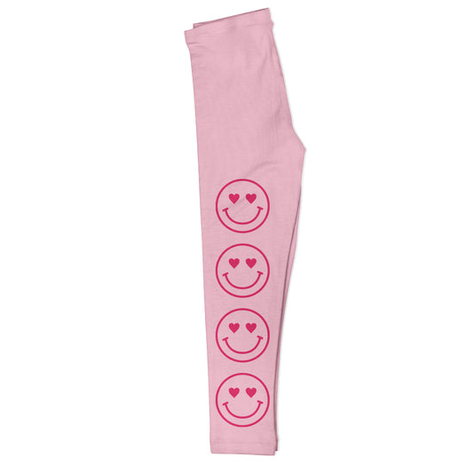 Smile Face Pink Leggings