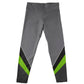 Stripes Gray and Green Leggings