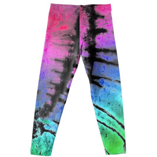 Tie Dye Pink and Black Leggings - Wimziy&Co.