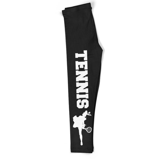 Tennis Silhouette Black and White Leggings