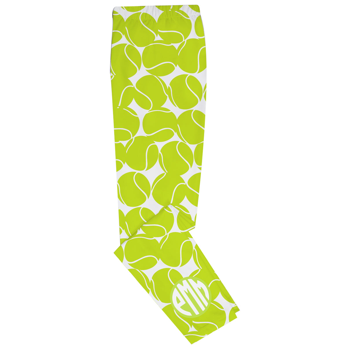 Tennis Yellow and White Leggings