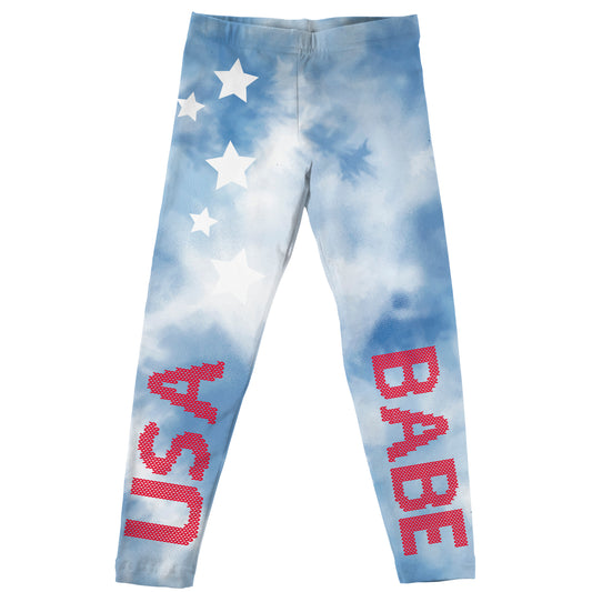 USA Babe Light Blue Leggings