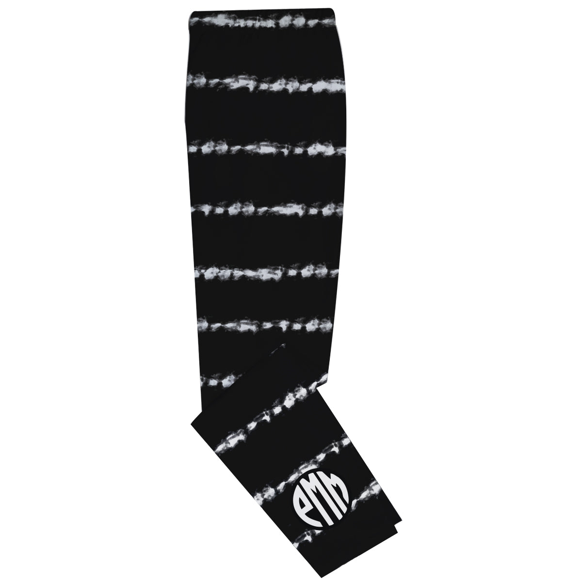 Tie Dye Monogram Black Leggings - Wimziy&Co.