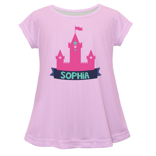 Castle Pink Short Sleeve Laurie Top