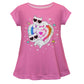 Cats Heart Pink Short Sleeve Laurie Top