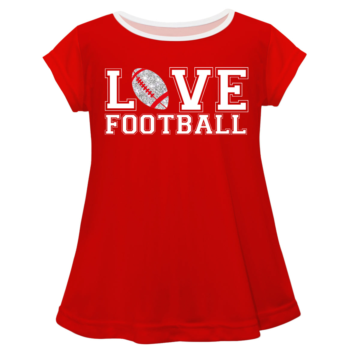 Love Football Red and White Laurie Top