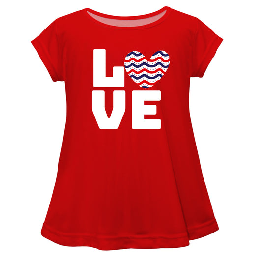 Love Red Short Sleeve Laurie Top