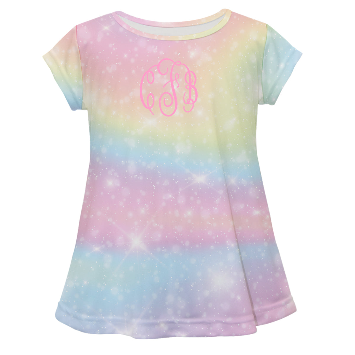 Monogram Colors Short Sleeve Laurie Top - Wimziy&Co.