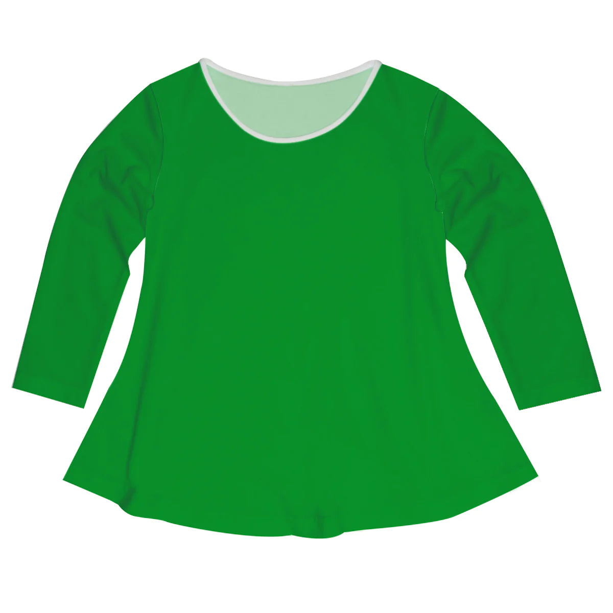 Girls green and white blouse with monogram - Wimziy&Co.
