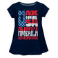 Made In USA Of America United States Navy Short Sleeve Laurie Top