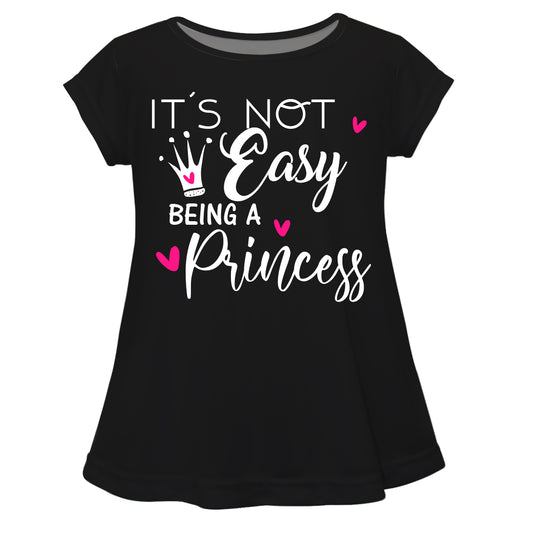 Princess Black Short Sleeve Laurie Top