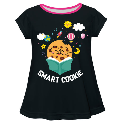 Smart Cookie Black Short Sleeve Laurie Top