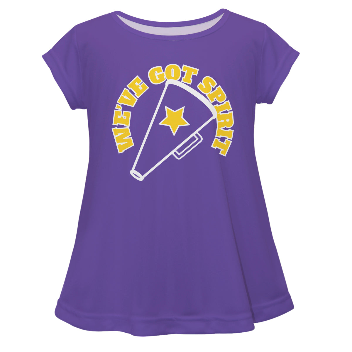 Weve Got Spirit Purple Short Sleeve Laurie Top