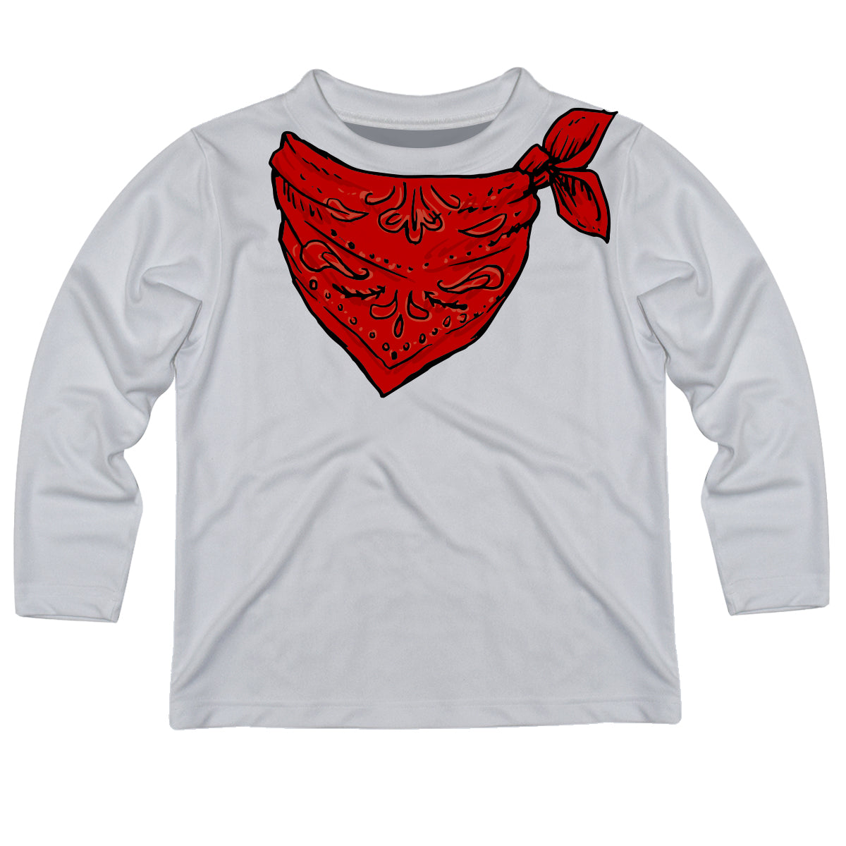 Cowboy Name White Long Sleeve Tee Shirt