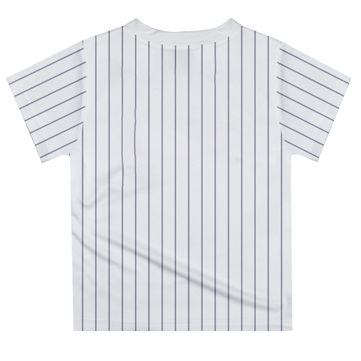 Baseball Personalized Name and Number White Gray Stripes Short Sleeve Tee Shirt - Wimziy&Co.