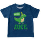 Dinosaur Name and Your Age Navy Short Sleeve Tee Shirt