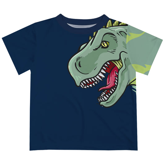 T Rex Navy Short Sleeve Tee Shirt