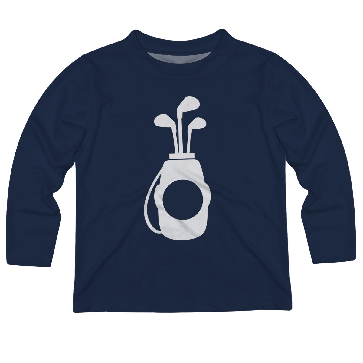 Golf Bag Monogram Navy Long Sleeve Tee Shirt - Wimziy&Co.