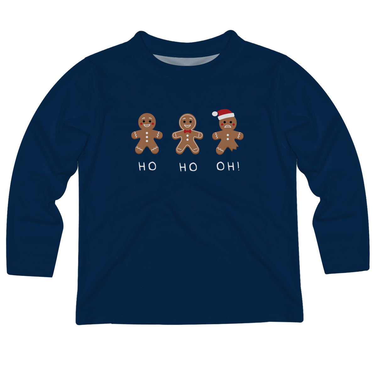 Gingerbread Navy Long Sleeve Tee Shirt