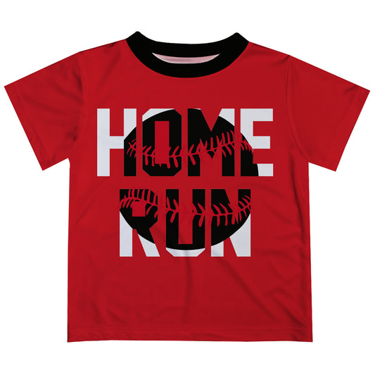 Home Run Red Short Sleeve Tee Shirt