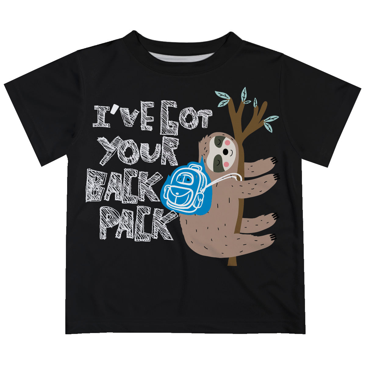 I´ve Got Your Backpack Black Short Sleeve Tee Shirt